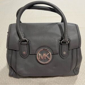 Michael Kors Gray Leather Handbag